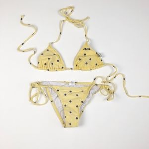 O'Neill Yellow Polka Dot Bikini